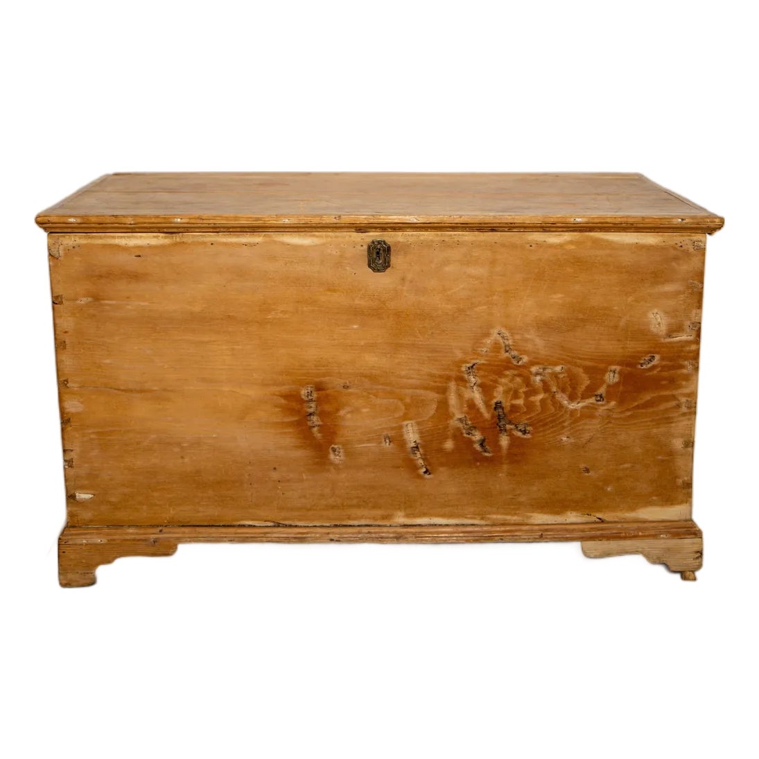 Primitive Pine Storage Chest With Original Hardware, 19th Century ...