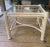 1970s Vintage White Washed Rattan Side Table For Sale - Image 5 of 5