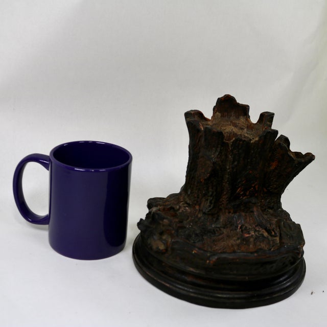 Ceramic Antique Late 19th Century Redware Pottery Cigar and Match Holder Stamped L&c For Sale - Image 7 of 12