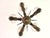 Neoclassical Bronze 6-Light Chandelier, 1950s For Sale - Image 3 of 13