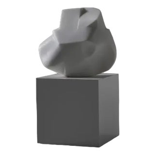 Large Abstract Carrara Marble Sculpture by André Eijberg, Belgium, 1970s For Sale