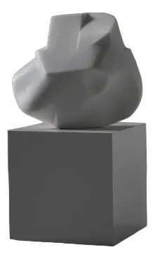 Large Abstract Carrara Marble Sculpture by André Eijberg, Belgium, 1970s