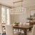 Traditional Kichler Delvin Champagne Bronze & White Linear Chandelier For Sale - Image 3 of 4