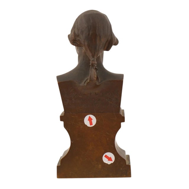 American Bronze Bust of George Washington American President For Sale - Image 3 of 7