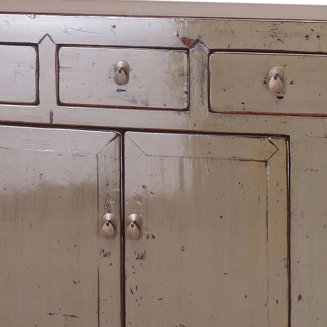 1920s Gray Lacquer Storage Cabinet For Sale - Image 5 of 6