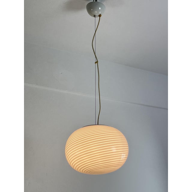 Murano Glass Spiral Pendant Lamp from De Majo, 1960s For Sale - Image 10 of 16