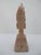 Salmon Aztec Mayan Indian Chief Headdress Carved Stone Paperweight Figurine Sculpture For Sale - Image 8 of 9