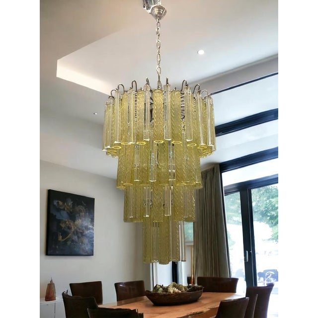 Large Murano Glass Chandelier by Paolo Venini, 1970s For Sale - Image 15 of 18