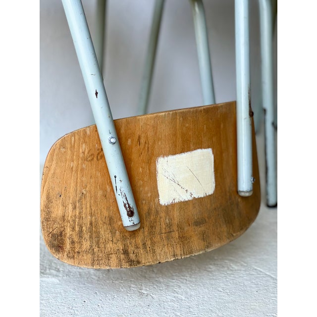 Vintage School Chairs, 1970s, Set of 6 For Sale - Image 6 of 18
