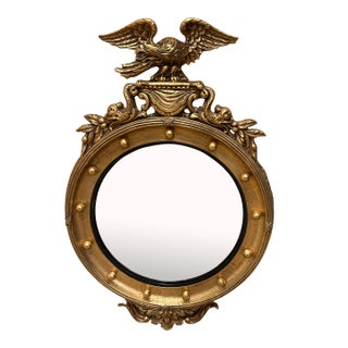 Convex Mirror With Eagle by Friedman Brothers For Sale