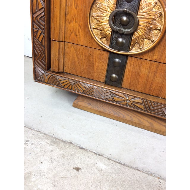 Mid Century Modern Lowboy Dresser With Mirror For Sale - Image 11 of 18