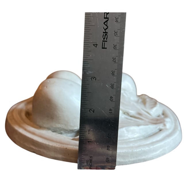 Sculpture Materials Vintage Plaster Fruit Relief Plaque Italian Neoclassical Style 8” After Bunny Williams Home For Sale - Image 7 of 7