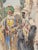 Figurative Pair of Signed Orientalist Watercolours by Carl Werner, 19th Century For Sale - Image 3 of 16