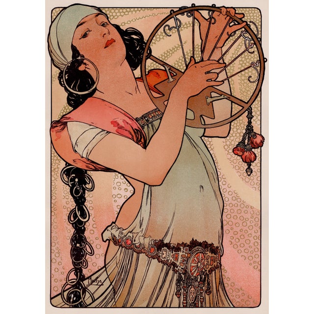 Alphonse marie mucha (1860-1939) salome original lithograph from the glorious portfolio "l'estampe moderne", issue #2...
