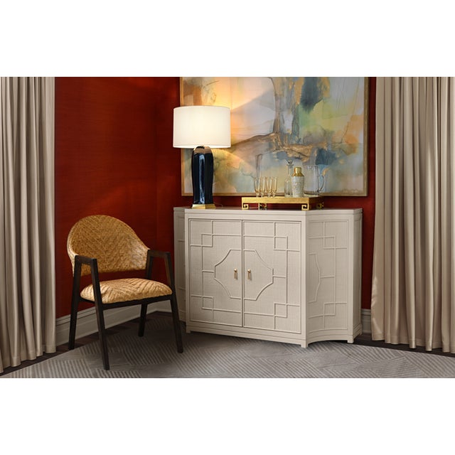 Matthew Izzo Home Walter Round Back Woven Rattan Dining Chair With Dark Wood Frame For Sale - Image 9 of 10