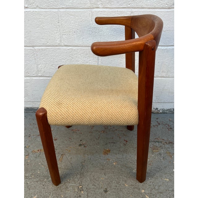 Mid 20th Century Mid 20th Century Set of Eight Danish Teak Cowhorn Chairs by Dyrlund For Sale - Image 5 of 12