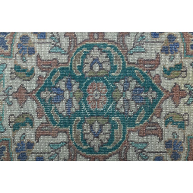 1970s Vintage Persian Handmade Wool Orange Oversized Rug For Sale In San Francisco - Image 6 of 11