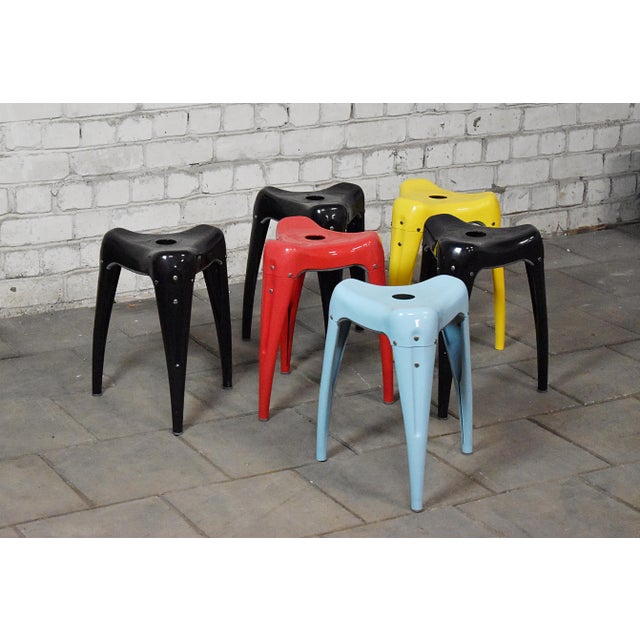 Red Wisdom Tooth Stool by Yasu Sasamoto for Dulton, Japan, 1980s For Sale - Image 8 of 12