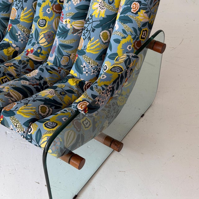 1970s Glass Sofa Attributed to Adrian Pearsall for Craft Associates For Sale - Image 10 of 12