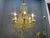 Opaline Glass Beaded Chandelier in Pastel Blue and Green Crystal Drops, 1950s For Sale - Image 6 of 15