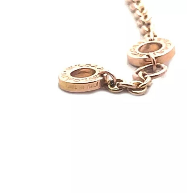 Bulgari Rose Gold 4 Disc Bracelet 18k Engraved Bezel Chain For Sale In Miami - Image 6 of 7