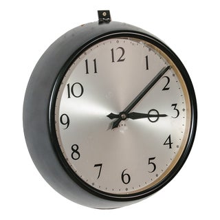Bakelite Synchronome Wall Clock with Gold Bezel for GPO, England, 1960s For Sale