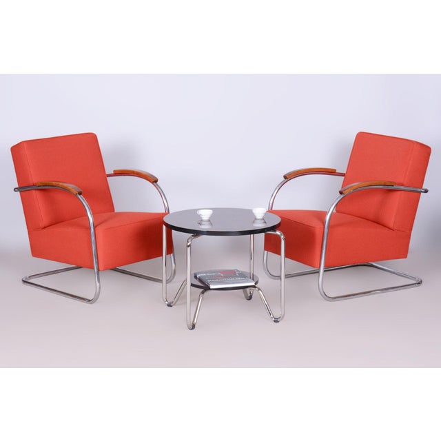 Set of Vintage Bauhaus Armchairs in Chrome from Mücke Melder, 1930s For Sale - Image 12 of 14