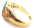 Van Cleef & Arpels 18k Gold Diamond Emerald Yellow Sapphire Ring Paper, size 6 For Sale - Image 9 of 12