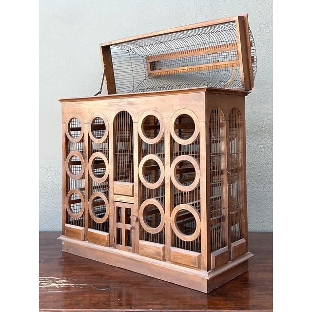 Vintage Gothic Bird Cage Wine Rack For Sale - Image 9 of 12