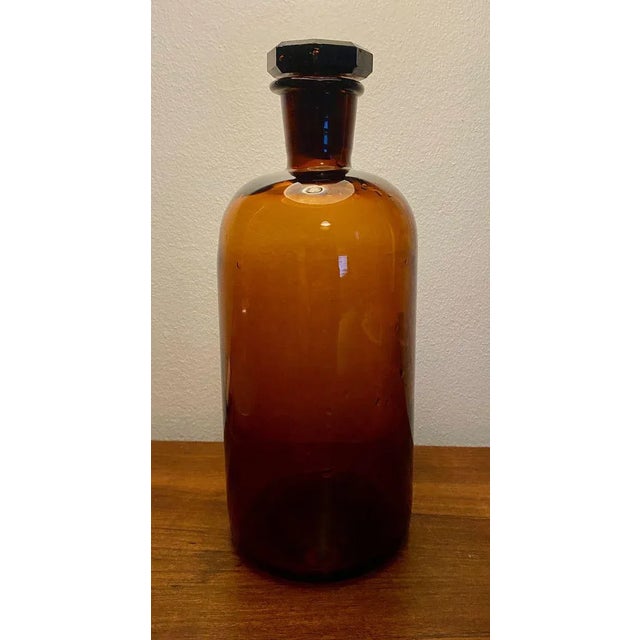 Brown Pharmacy Canister, 1950s For Sale - Image 9 of 9