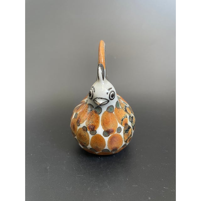 Small vintage Mexican pottery rooster chicken figurine. Nice condition, minor wear. Measurements 4" x 2.5" x 4.25" Tall...