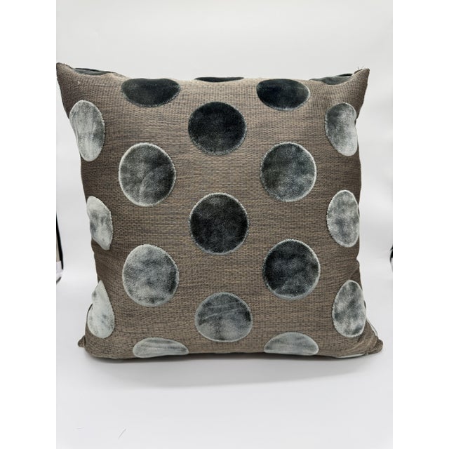 This Black Edition Nuala decorative pillow cover in Agate is a striking study in texture, scale, and quiet drama. Crafted...