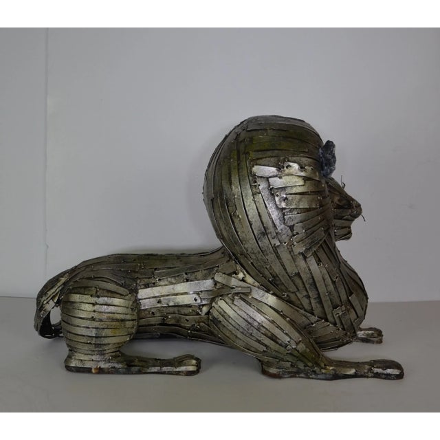 Abstract Expressionism 1970s Metal Loin Sculpture For Sale - Image 3 of 7