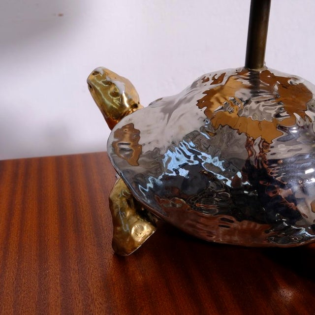 Zaccagnini Ceramic Turtle-Shaped Table Lamp, 1970s For Sale - Image 18 of 18
