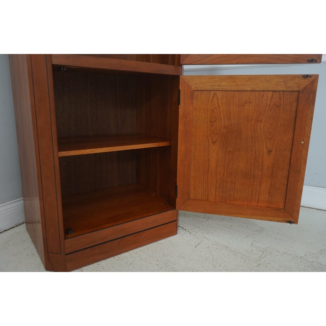 2000 - 2009 Stickley 21st Century Collection Cherry Curio Cabinet For Sale - Image 5 of 17
