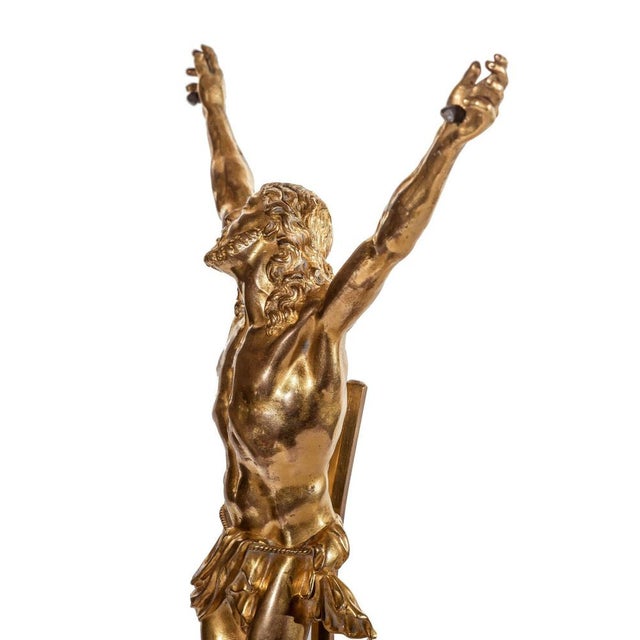 Corpus Christi Sculpture, 1800s, Gilded Bronze For Sale - Image 3 of 8