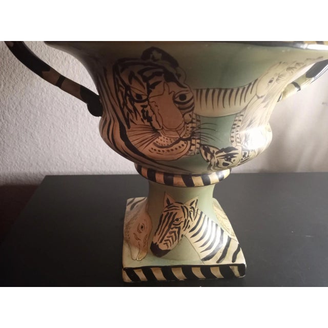 Contemporary Safari Themed Ceramic Planter For Sale - Image 3 of 7
