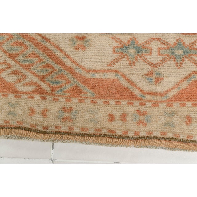 Vintage Peach Colour Oushak Rug For Sale - Image 4 of 10