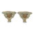 Vintage Gilded Aqua Wall Brackets-a Pair For Sale