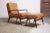 Italian Modern Carlo De Carli Walnut and Leather Lounge Chair and Ottoman For Sale - Image 13 of 13