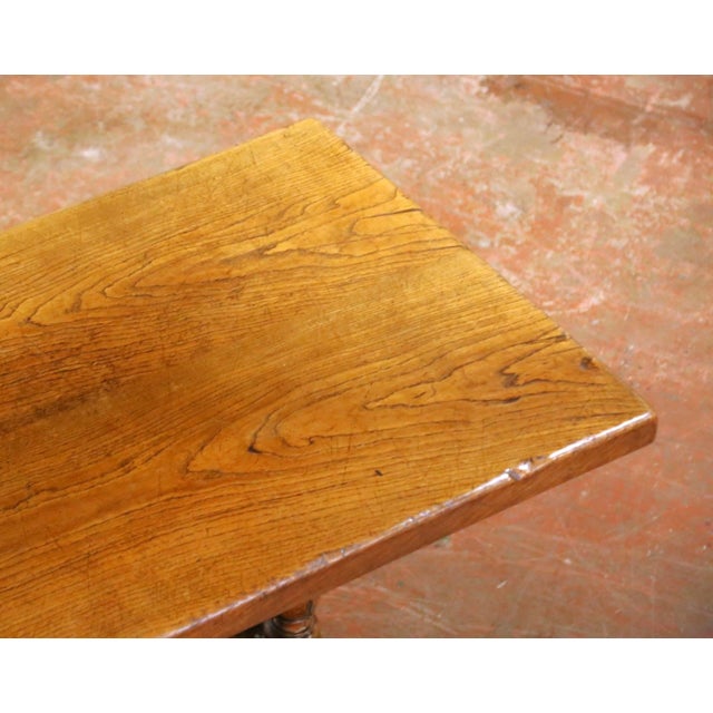 Chestnut French Louis XIII Oak and Chestnut Monastery Dining Table From the Pyrenees For Sale - Image 8 of 8