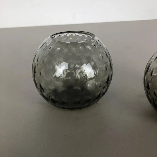 Ball Vases Tourmaline by Wilhelm Wagenfeld for WMF, Germany, 1960s, Set of 2 For Sale - Image 11 of 17