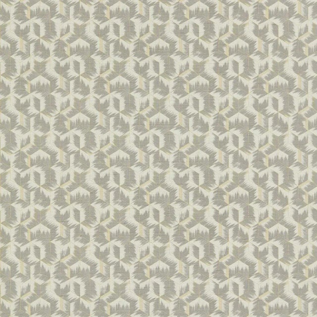 Zoffany Tumbling Blocks Wallpaper in Faded Anthracite For Sale