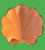 Peach 12 Vintage Italian Costal Clam Shell Extra Large Plates Hand Painted For Sale - Image 8 of 12