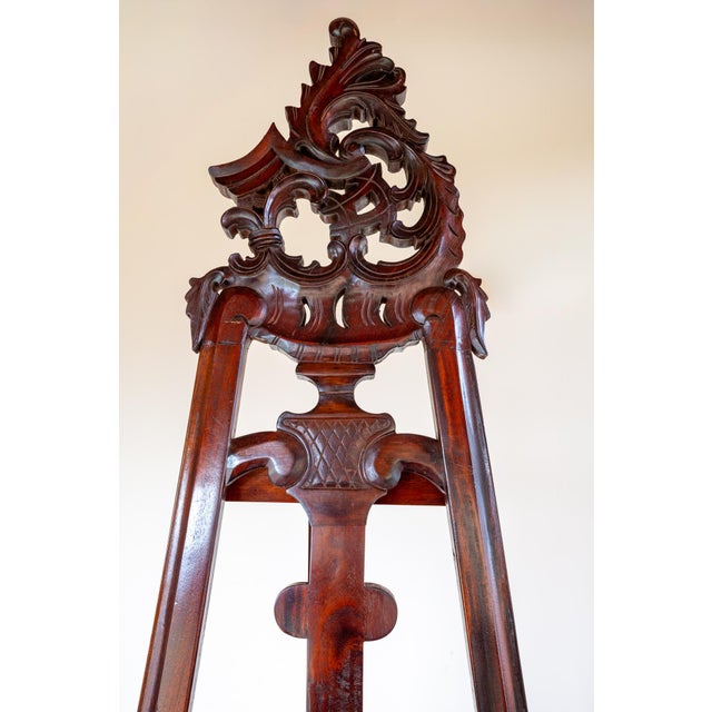Vintage Easel in Mahogany, 1920s For Sale - Image 17 of 18