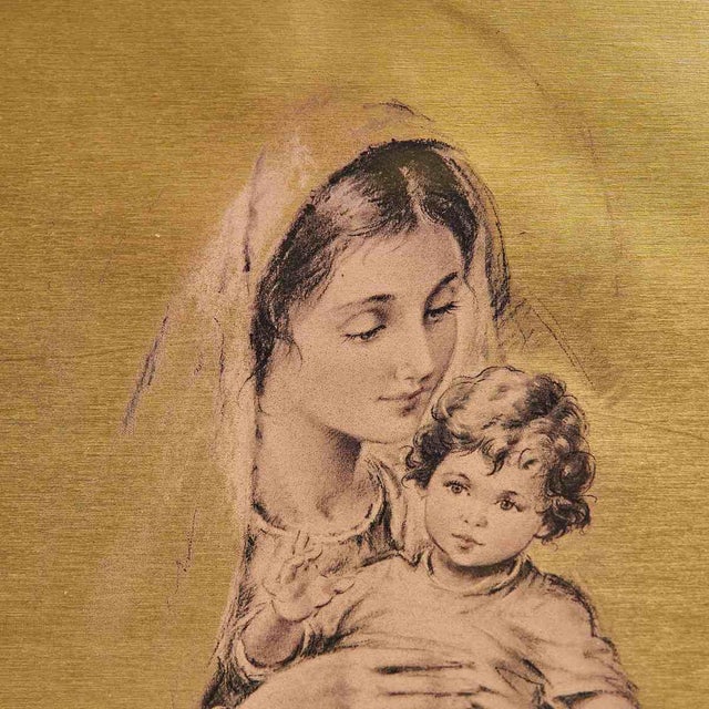 Carlo Parisi, Madonna with Child, Artwork on Paper For Sale - Image 3 of 5