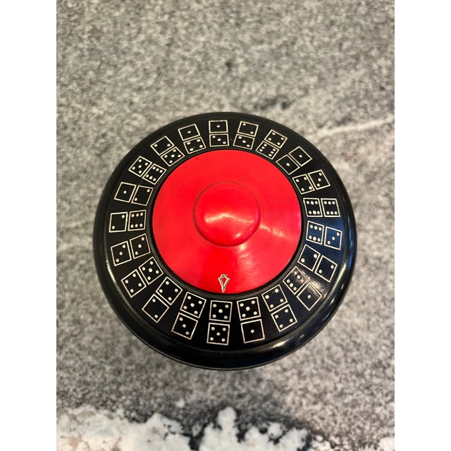 Mid-Century Modern Mid Century Domino Dice Caddy For Sale - Image 3 of 8
