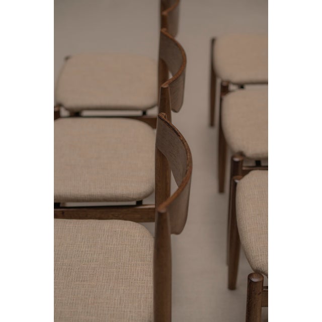 Mid-Century Modern Wengé Dining Chairs, 1970s, Set of 6 For Sale - Image 11 of 15