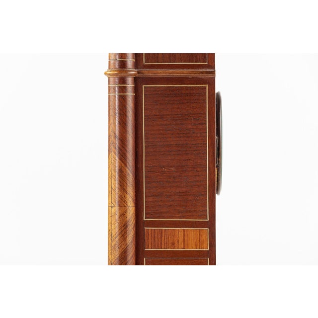 Antique French Wooden Chiming Mantel Clock, Circa 1900 For Sale - Image 12 of 15