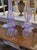 Modern Pair of Modern Lavendar Murano Glass Lamps For Sale - Image 3 of 5